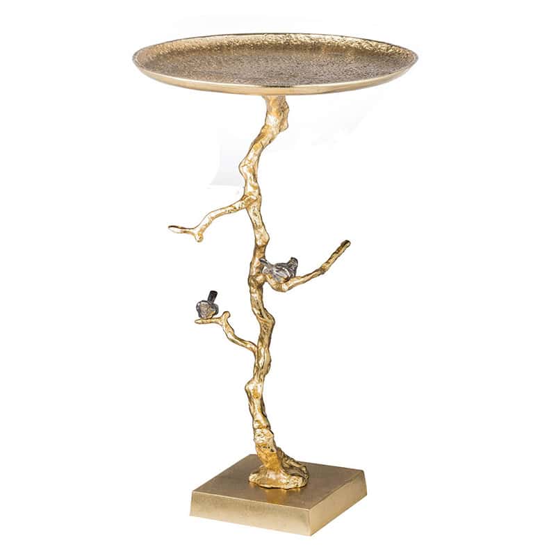 Av39715-Gold Contemporary Shiny Gold Table - Image 1