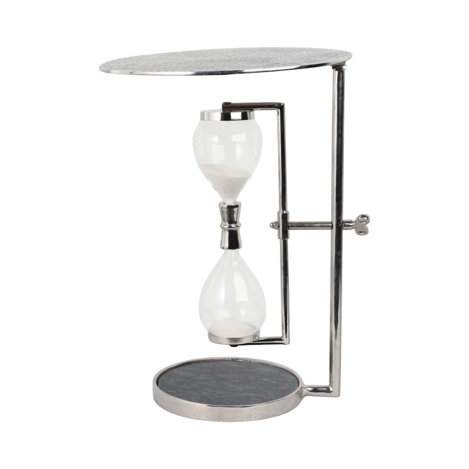 Ev20933-02__07088.1736555473 23&Amp;Quot; Chena Silver Hourglass Table - Image 1