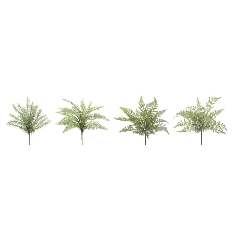 0-1-Melrose-International-Assorted-Fern-Foliage-Bush Assorted Fern Foliage Bush (Set Of 12) - Image 1