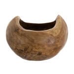 11.8x11.8x10.6" Teak Bowl - Image 3