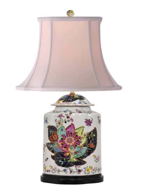 Lpdyy0813B Lpdyy0813B Porcelain Tobacco Leaf Scallops Jar Lamp - Image 1