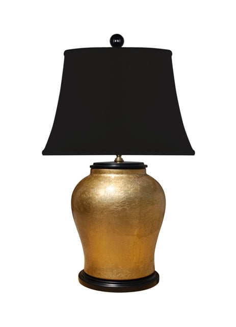 Lpgg0810Ab Lpgg0810Ab Porcelain Gold Leaf Urn Lamp - Image 1