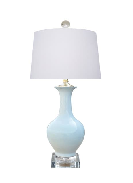 Lpwr1012Ap Lpwr1012Ap Porcelain White Rain Vase Lamp - Image 1