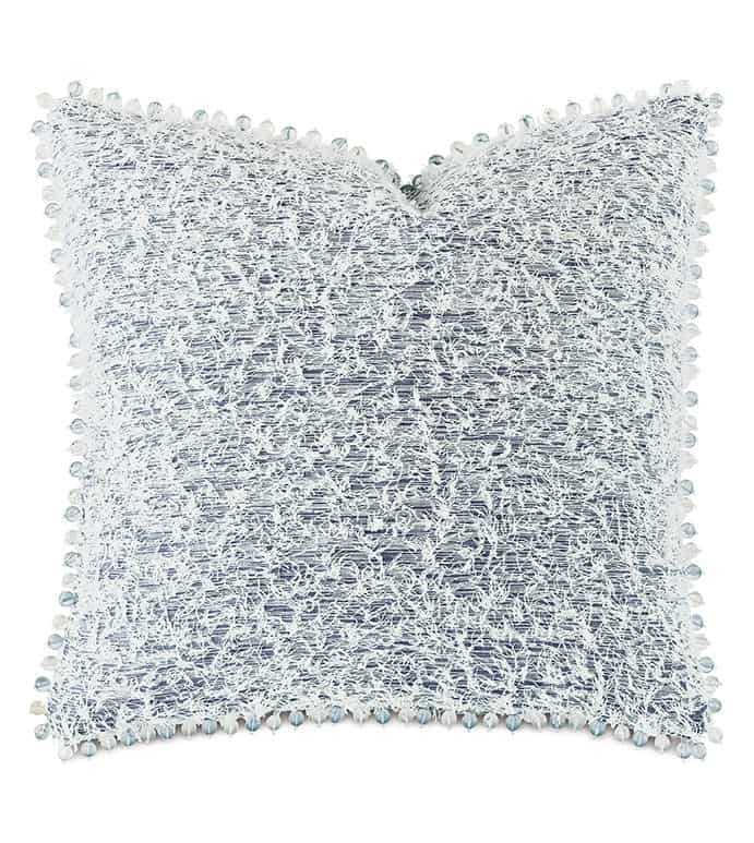 Bb-Dpb-42-1B Montecito Beaded Trim Decorative Pillow - Image 1