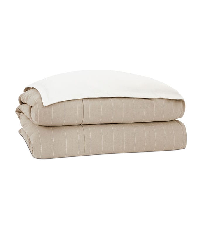 Dvq-468-1B Kelso Pinstripe Twin Duvet Cover And Comforter - Image 1