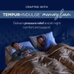 Comfortable Euro Pillow Top mattress with memory foam for pressure relief and all-night support, perfect for restful sleep.