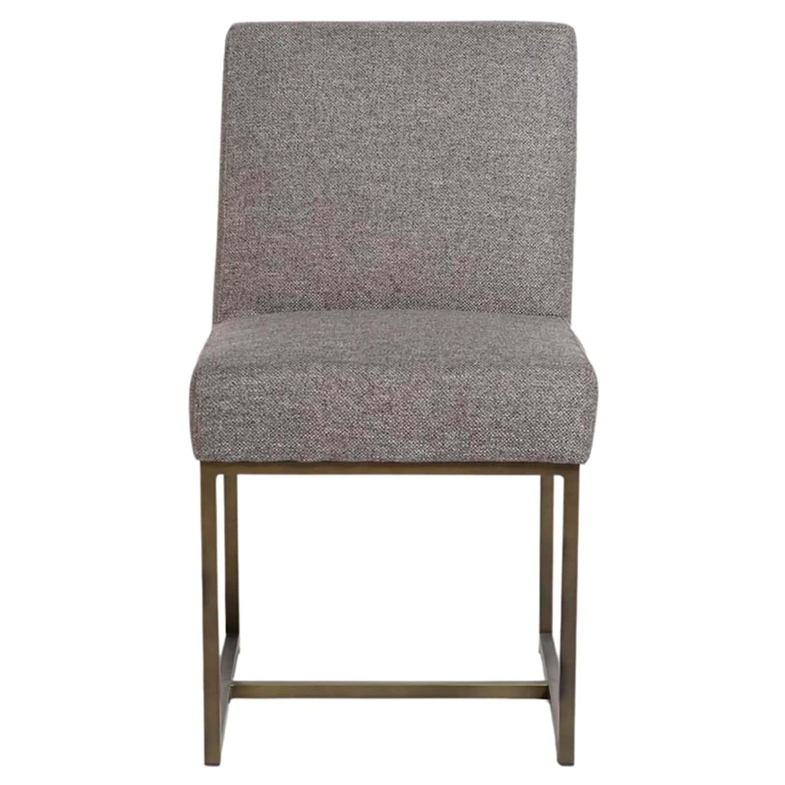 Griffin Dining Chair - Swanns Furniture Modern Gray Upholstered Dining Chair With Metal Legs, Ideal For Contemporary Dining Rooms, Available At Swanns Furniture In Tyler, Texas.