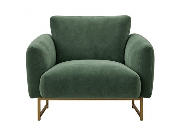 Green Prado occasional chair with plush fabric and modern design, perfect for living rooms or offices, available at Swanns Furniture in Tyler, Texas.