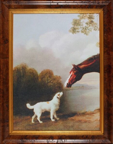 Horse_Dog_Art_300Kb_V2 Bay Horse &Amp;Amp; Dog - Image 1