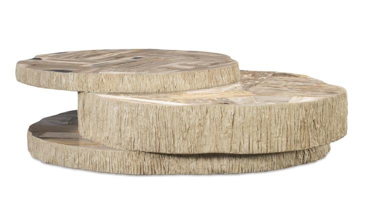 Sf6319-V2_Silo_0326 Val Verde Petrified Wood Stacked Cocktail Table-Light - Image 1