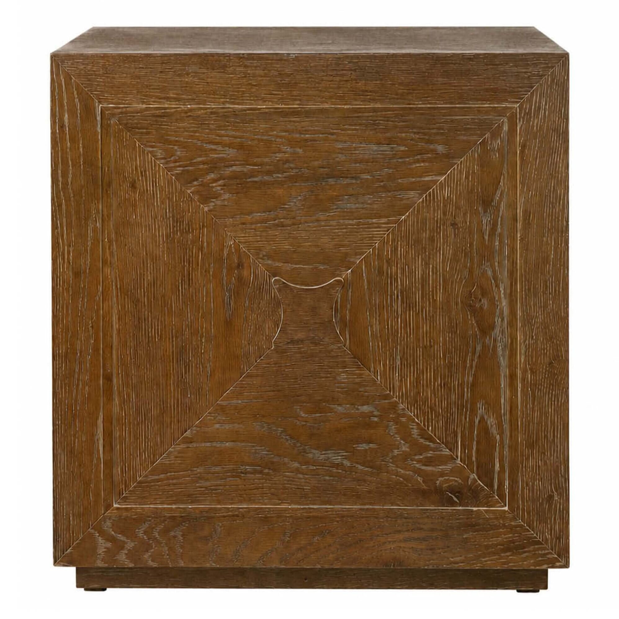 Labor Day Items Rustic Patina Cube Table - Image 1